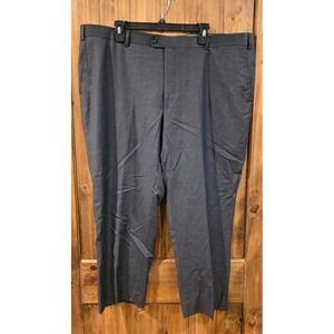 Mantoni Dress Pants Mens‎ 44 Dark Gray Virgin Wool Super Fine Wrinkle Resistant